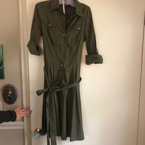 Army green Ralph Lauren dress